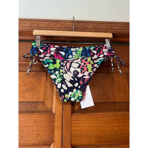 NWT Andie Women's The Waikiki Bikini Bottom Eco Nylon Butterfly Print Size S - Picture 7 of 12